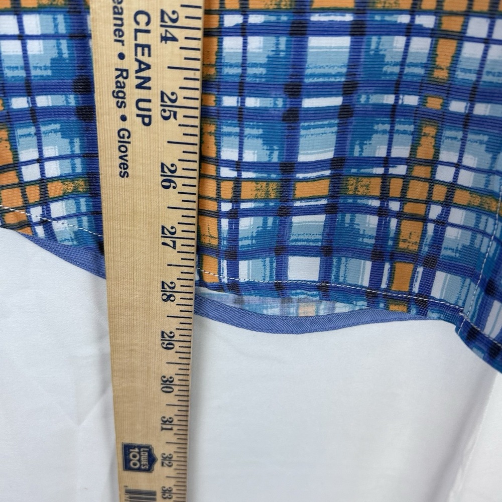 Tommy Bahama Coconut Point Island Zone Performance Shirt‎ Mens Small Blue Plaid - Picture 7 of 10